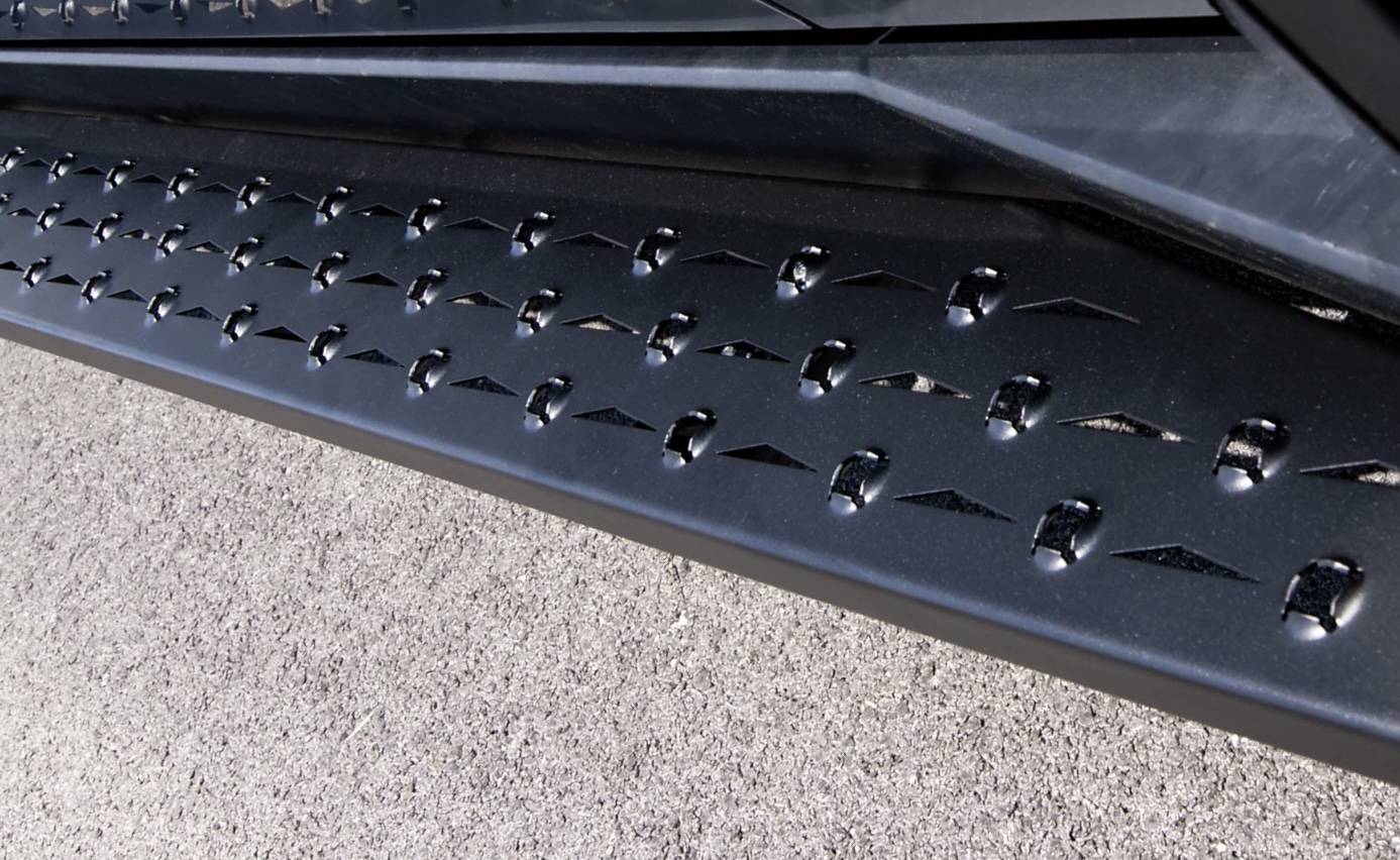 Tesla Cybertruck Installed some running boards today IMG_0547