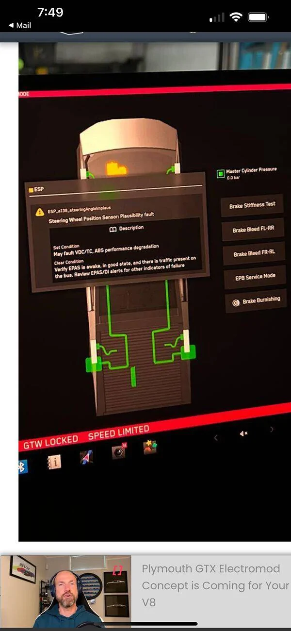 Tesla Cybertruck Alerts in service mode - is this normal?? IMG_3807