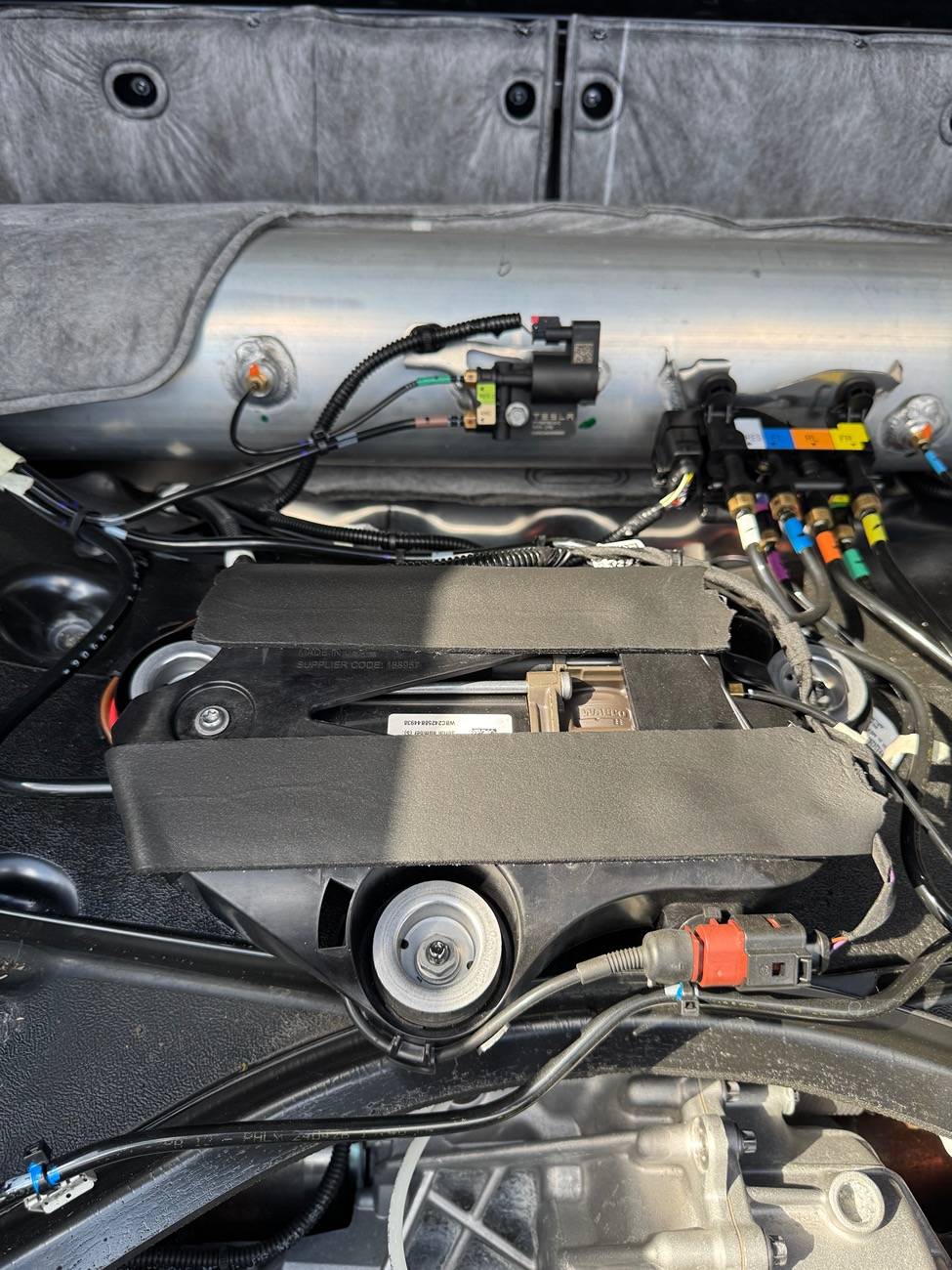 Tesla Cybertruck UPDATED - Air suspension compressor loose AF IMG_9490