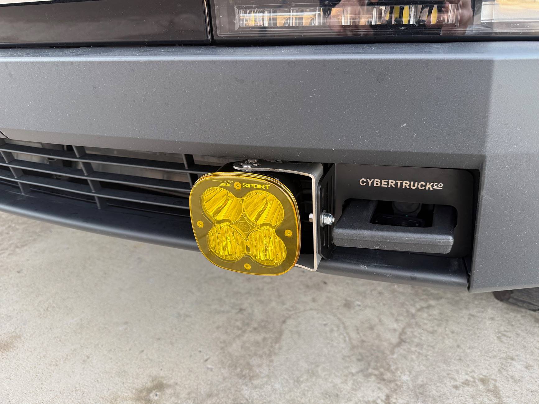Tesla Cybertruck CyberTruck Co Fog Lights installed IMG_0167
