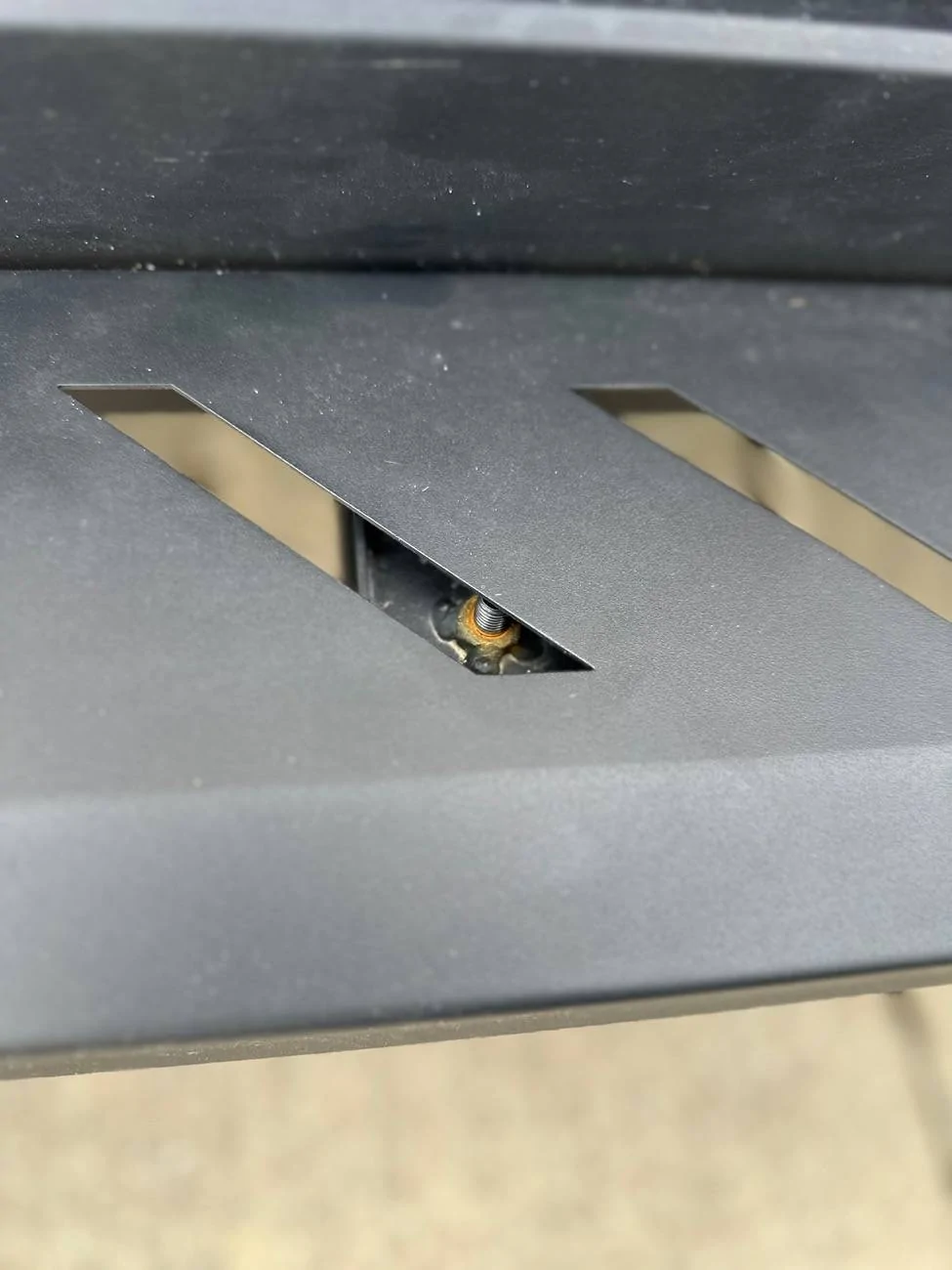 Tesla Cybertruck Installed some running boards today IMG_3288