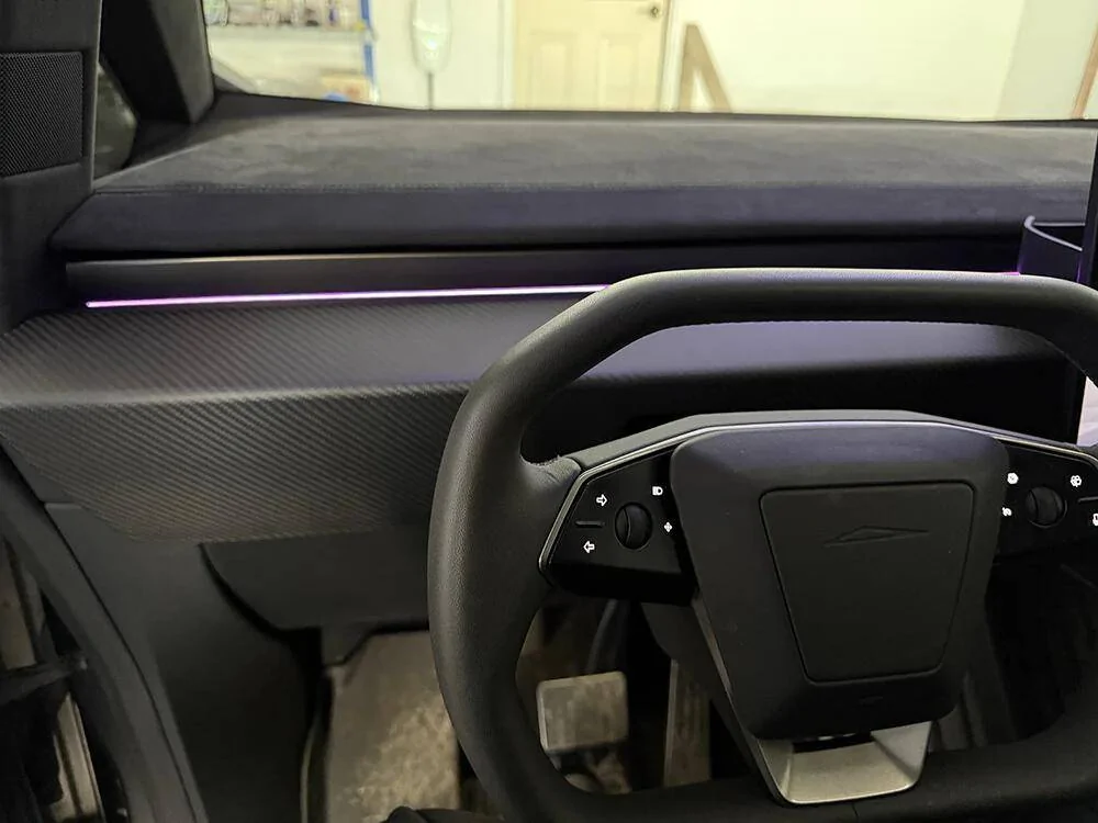 Tesla Cybertruck 🚀 Elevate Your Cybertruck’s Interior Dashboard with Real Carbon Fiber – Special 20% Off! [Yeslak] 1738683302488-wz
