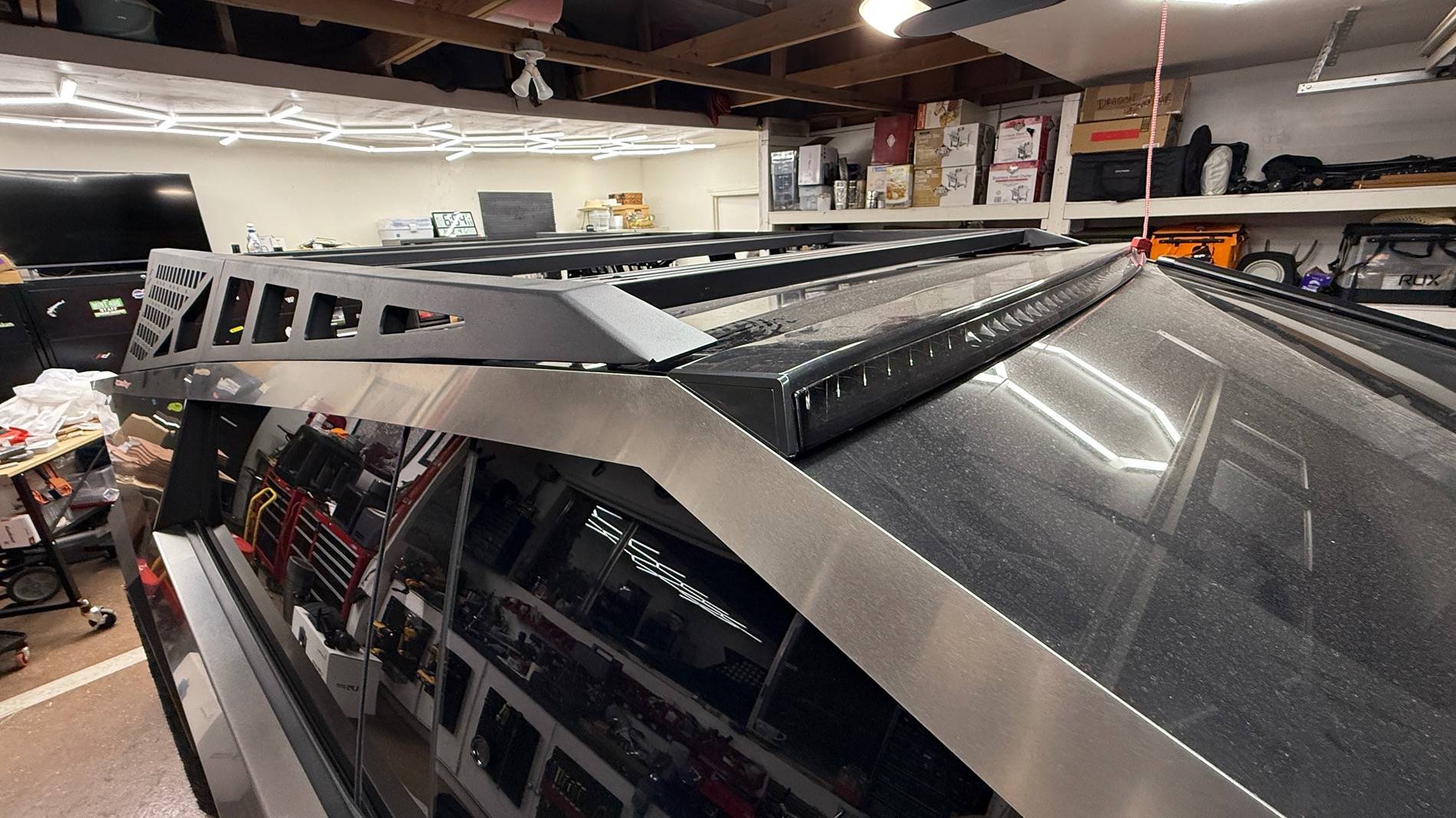 Tesla Cybertruck Mars Expedition Roof-Rack Installed! IMG_3158