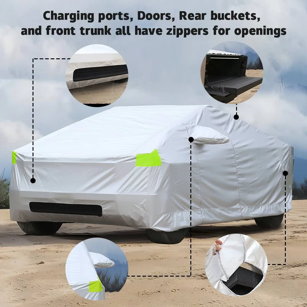 Tesla Cybertruck Protect Your  Cybertruck with Tlyard's Waterproof Car Cover 2