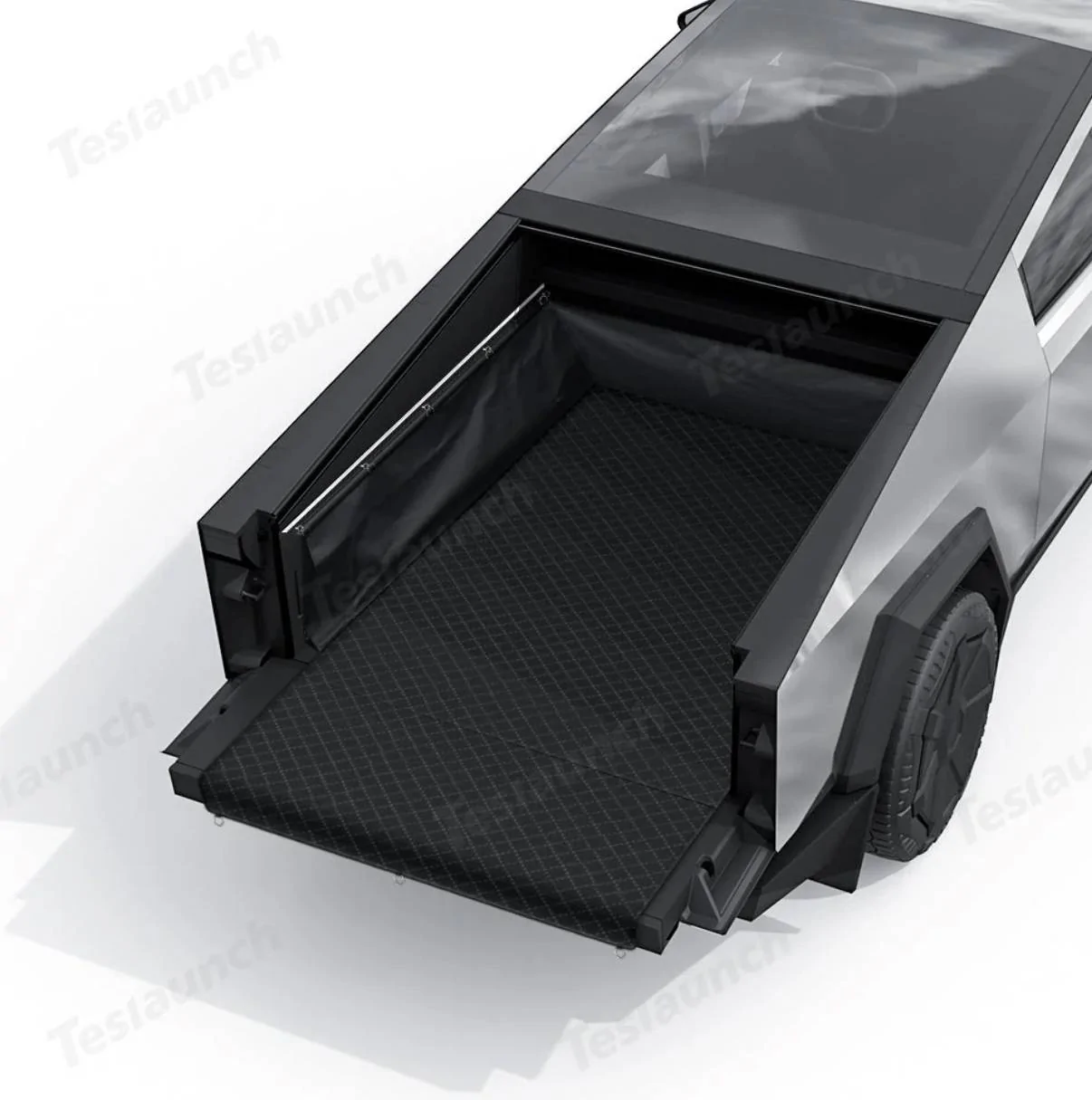 Tesla Cybertruck Black Plastic Trim Restoration using CAR GUYS Plastic Restorer IMG_0951