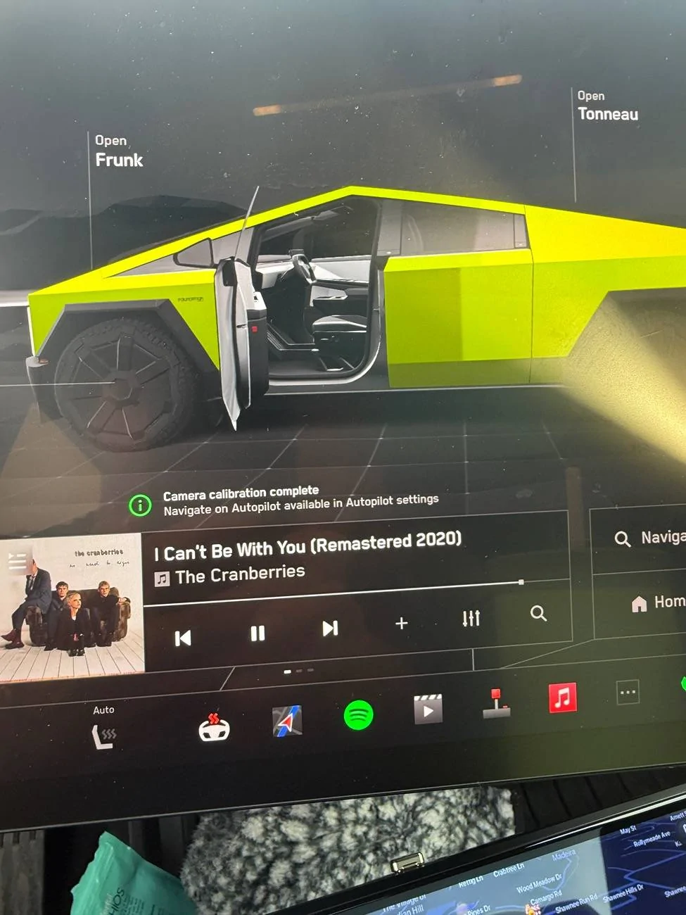 Tesla Cybertruck Auto Park Camera Calibration confirmation issue IMG_1750