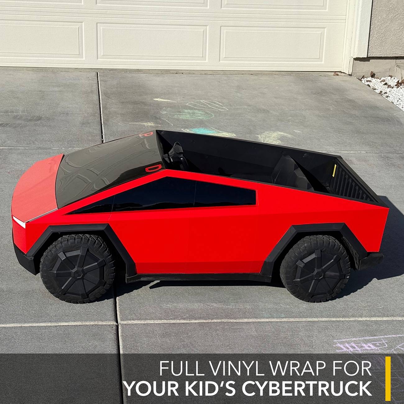 Tesla Cybertruck Kids Cybertruck Vinyl Wrap by TWRAPS P2