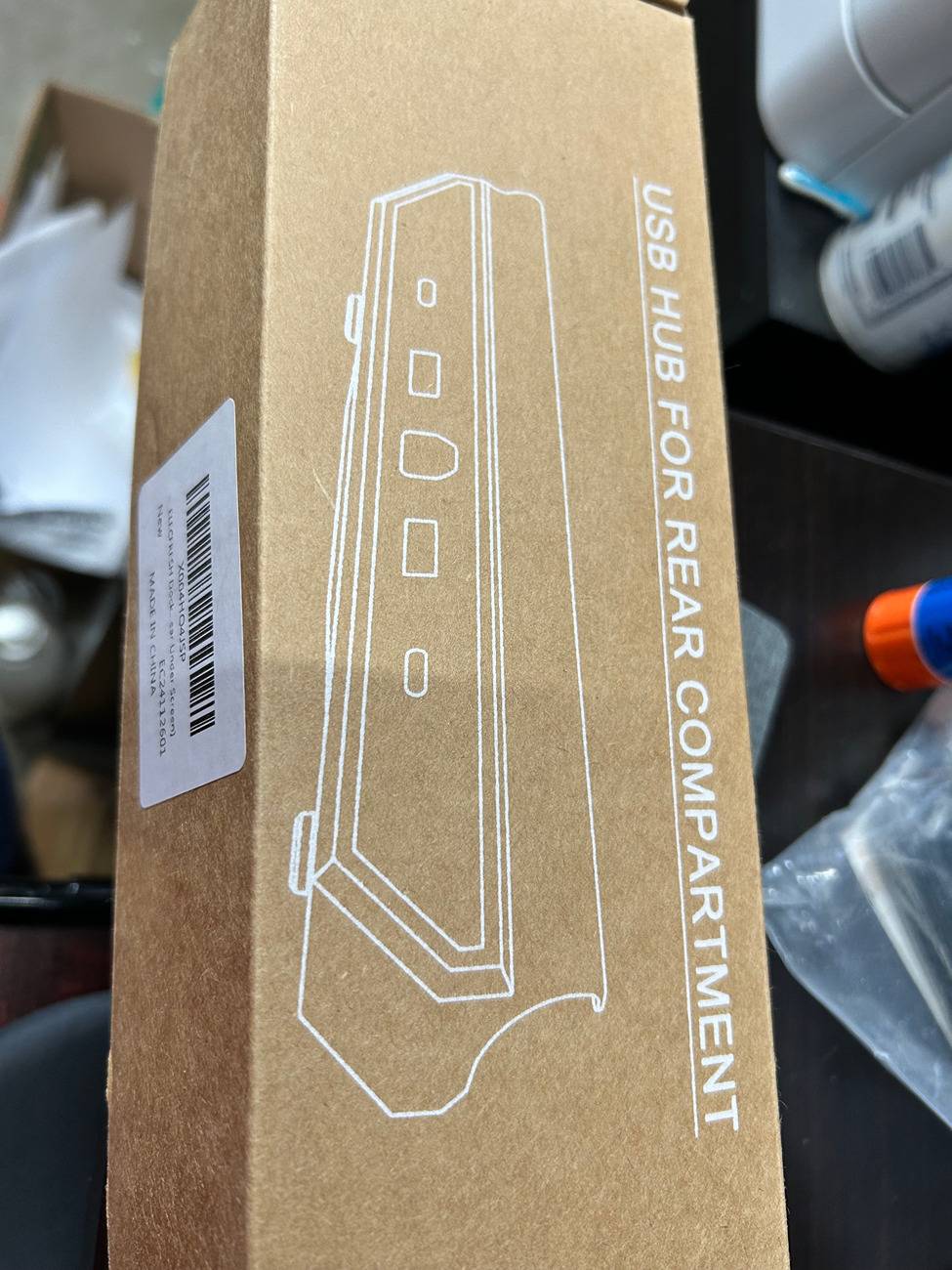 Tesla Cybertruck ElecFresh USB HUB Rear installed IMG_0701