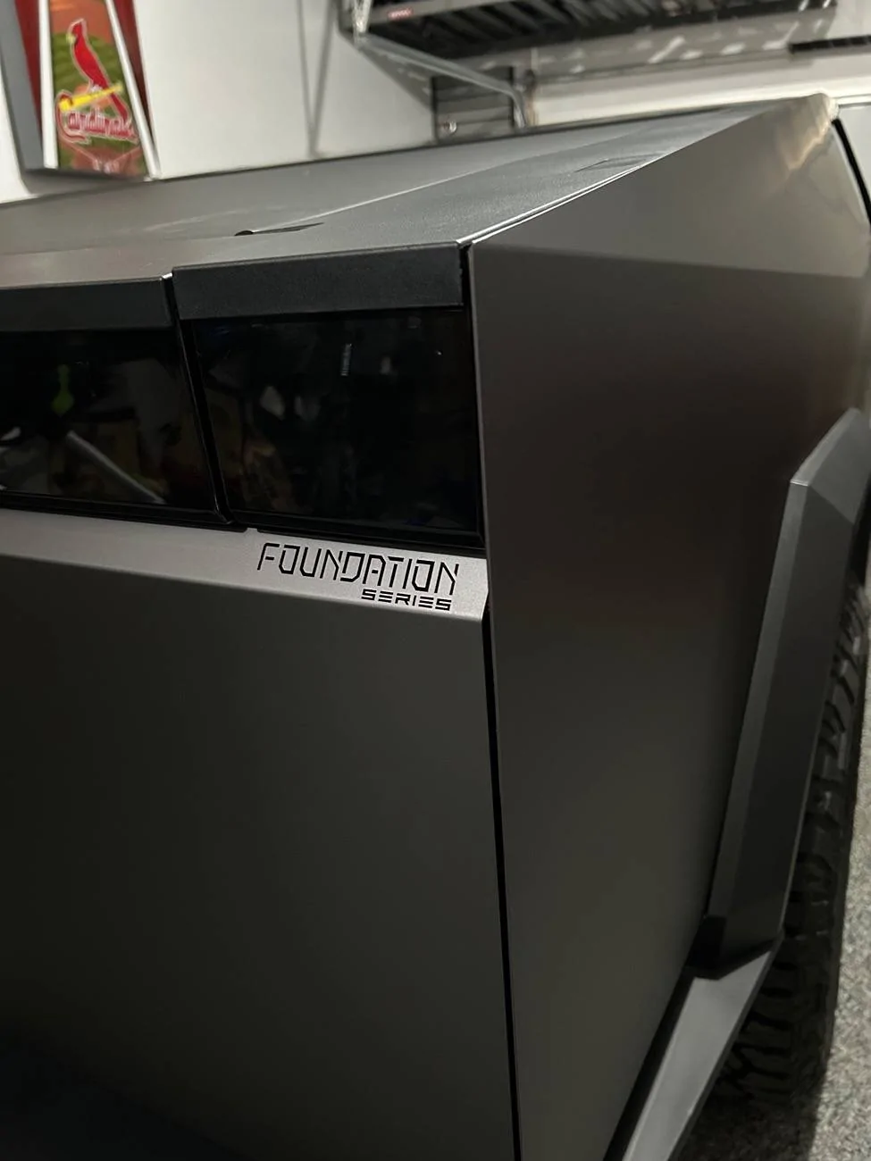 Tesla Cybertruck Matte Lead Ink Gray PPF Wrap by TWRAPS IMG_1402