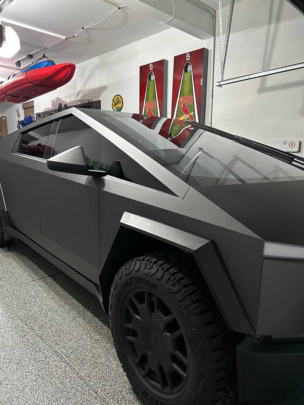 Tesla Cybertruck Matte Lead Ink Gray PPF Wrap by TWRAPS IMG_1404