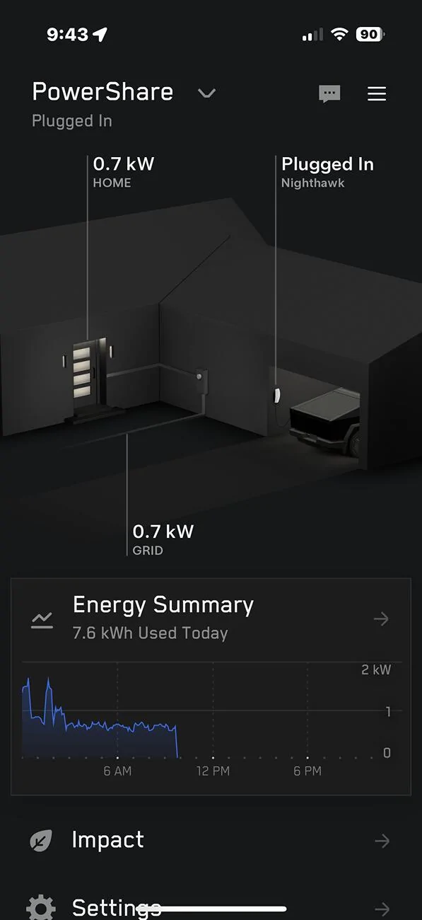 Tesla Cybertruck PowerShare Gateway New Install not working! IMG_0527