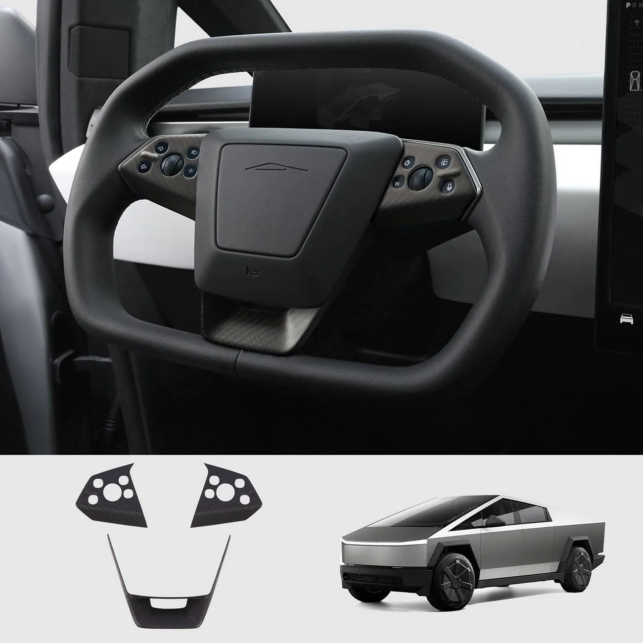 Tesla Cybertruck Upgrade Your Cybertruck With Real Carbon Fiber Accessories by Teslaunch! 🚀🔥 1