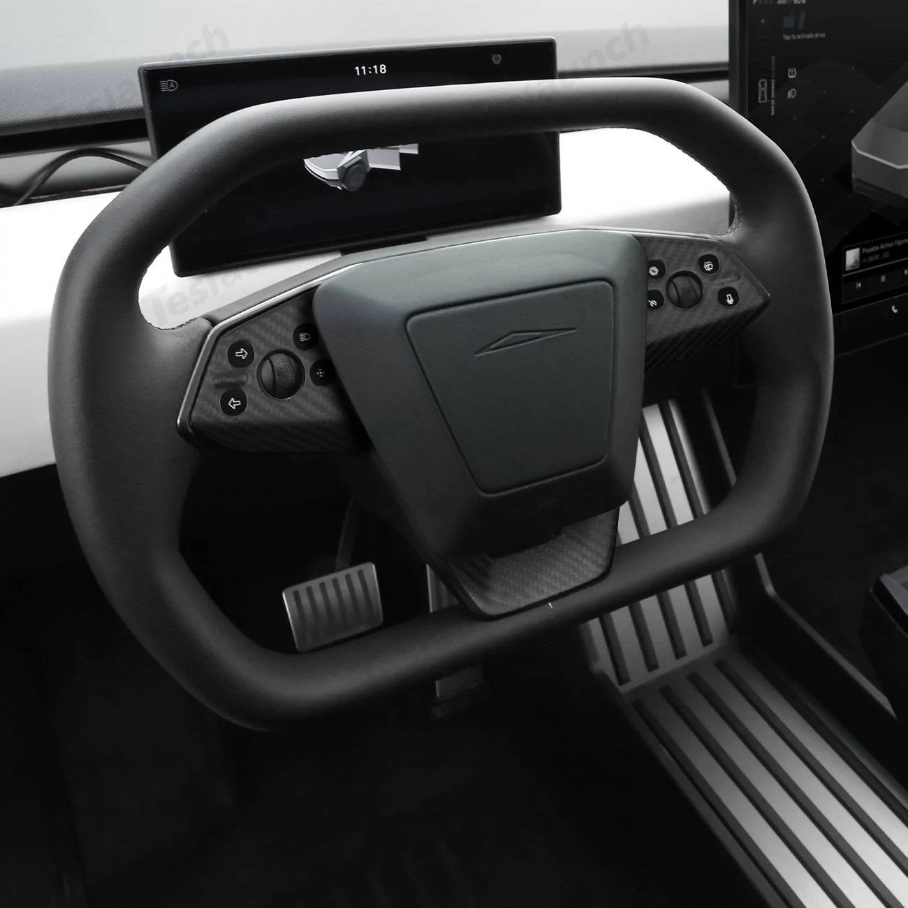 Tesla Cybertruck Upgrade Your Cybertruck With Real Carbon Fiber Accessories by Teslaunch! 🚀🔥 3