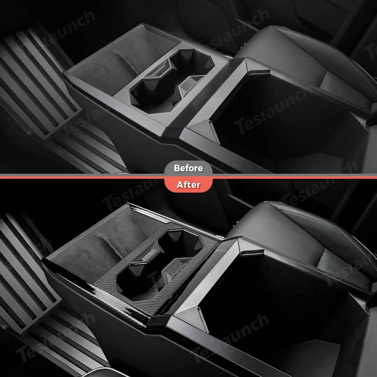 Tesla Cybertruck Upgrade Your Cybertruck With Real Carbon Fiber Accessories by Teslaunch! 🚀🔥 2 拷贝