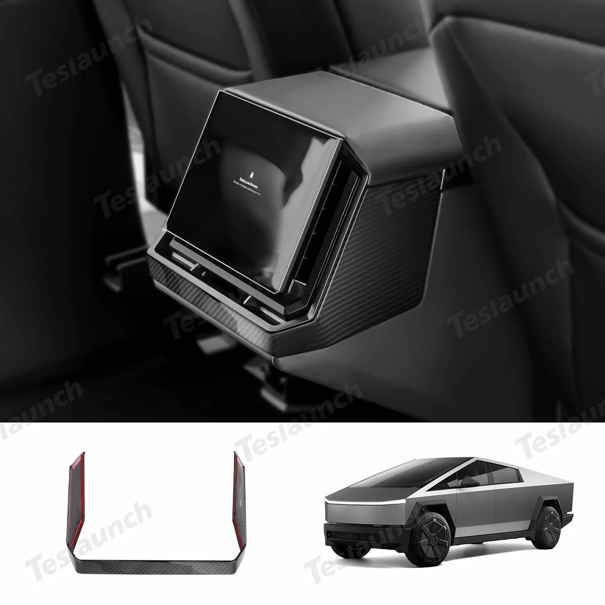 Tesla Cybertruck Upgrade Your Cybertruck With Real Carbon Fiber Accessories by Teslaunch! 🚀🔥 1 拷贝