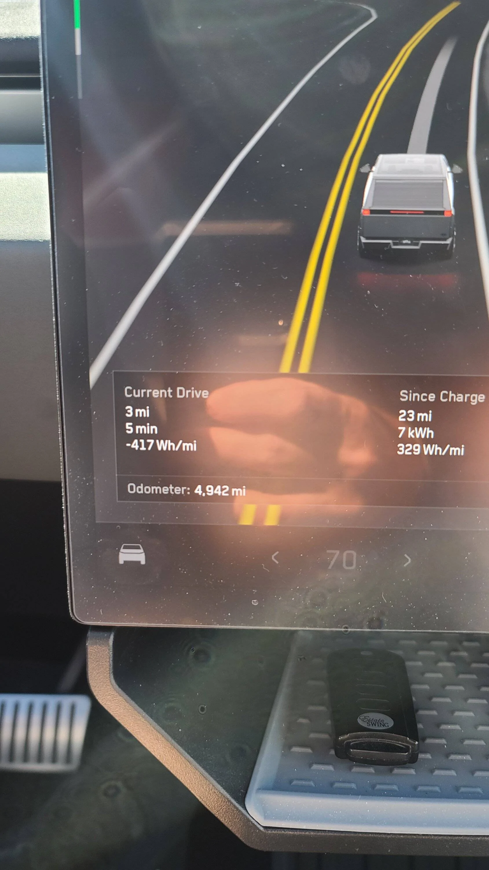 Tesla Cybertruck -417 Wh/mi, I guess it's true! 20250209_120532