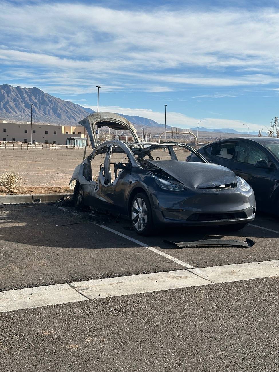 Tesla Cybertruck Cybertruck hate and Vandalism in New Mexico IMG_4181