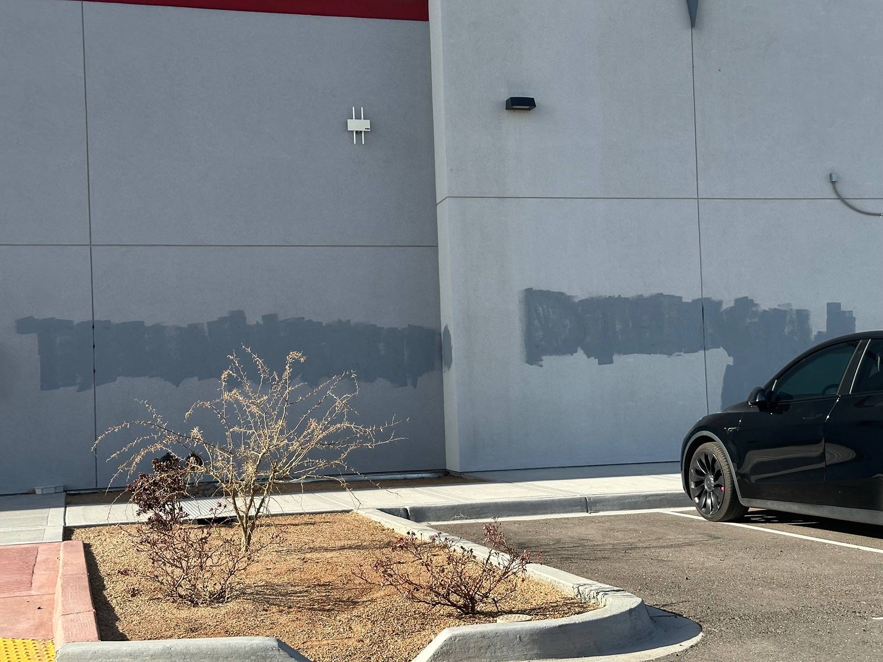 Tesla Cybertruck Cybertruck hate and Vandalism in New Mexico IMG_4184