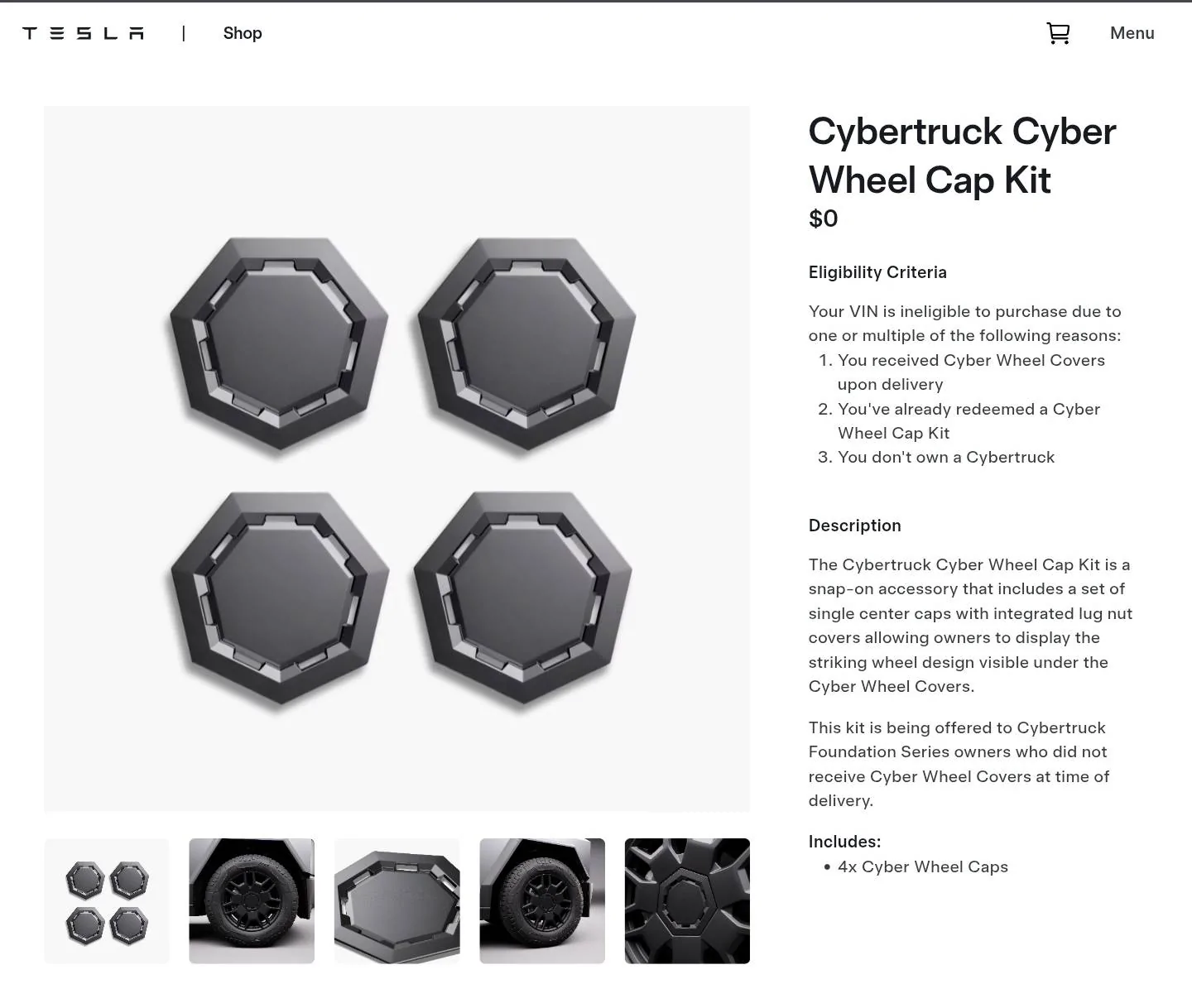 Tesla Cybertruck Free Cyber Wheel Caps from Tesla Screenshot_20250211_160613_Chrom