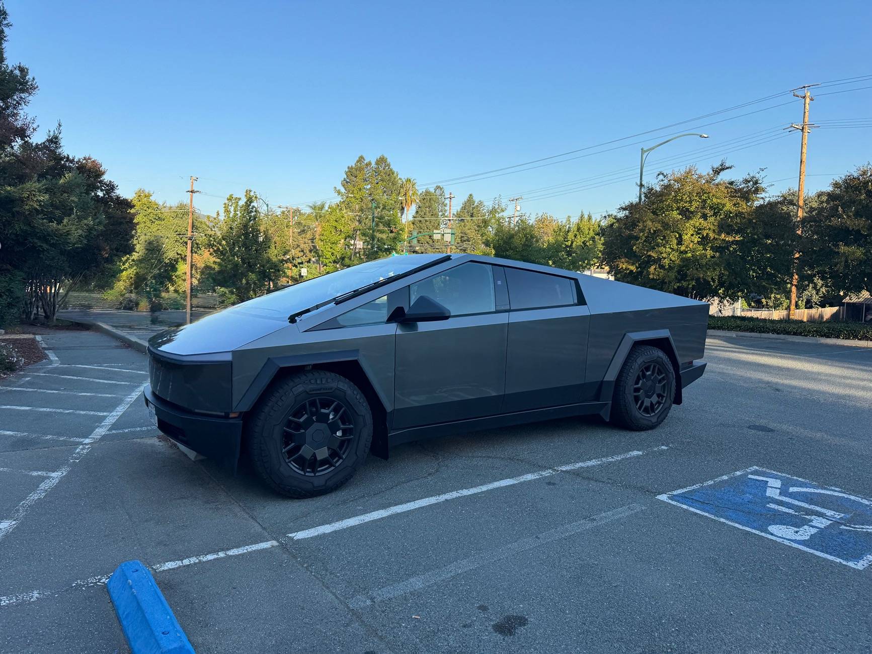 Tesla Cybertruck Matte Lead Ink Gray PPF Wrap by TWRAPS IMG_1958
