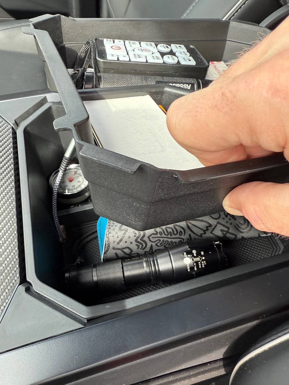 Tesla Cybertruck Get rid of your OEM center console organizer, get this instead. IMG_2422