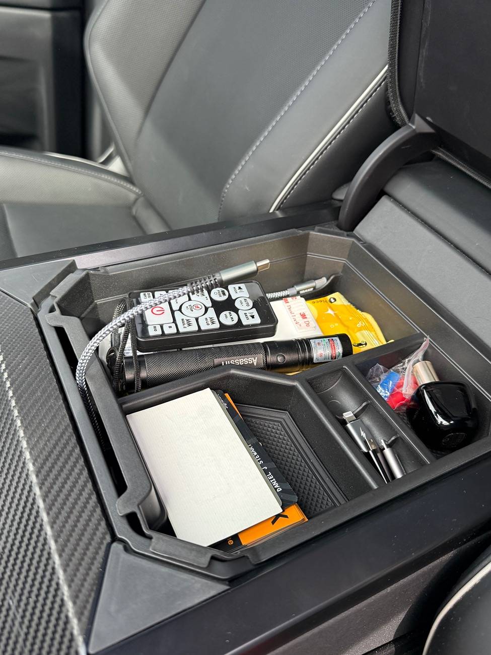 Tesla Cybertruck Get rid of your OEM center console organizer, get this instead. IMG_2421