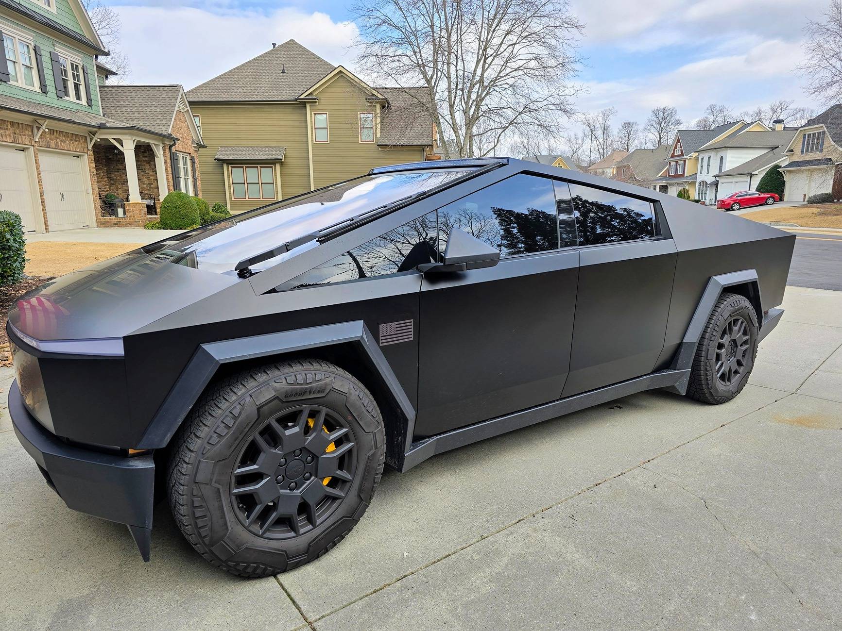 Tesla Cybertruck Getting cybertruck wrapped. Undecided on vinyl wrap / ppf. Leaning black but unsure of gloss, satin, or matte and which brand, need help! 20250205_115652~2
