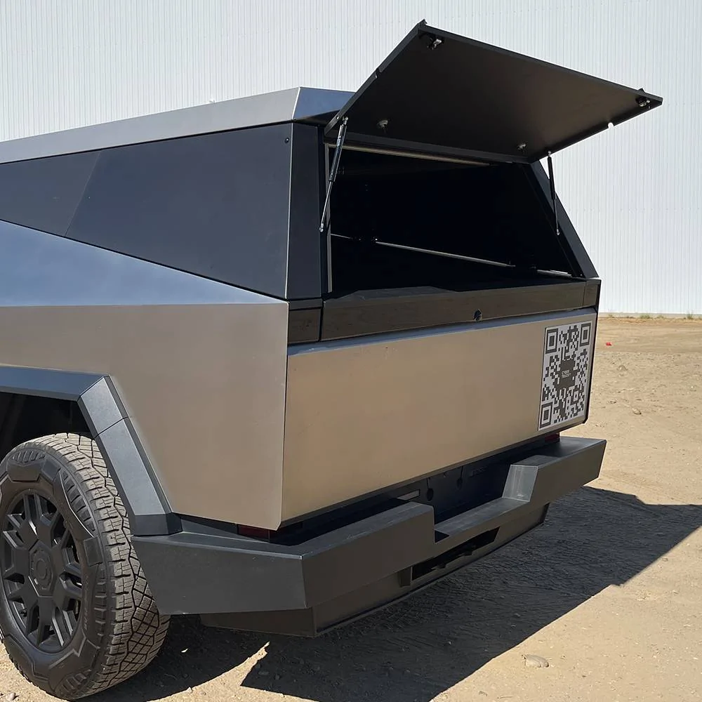 Tesla Cybertruck FROZEN VAULT COVER not opening tesla-cybertruck-cybercamper-from-cybertruckco-21