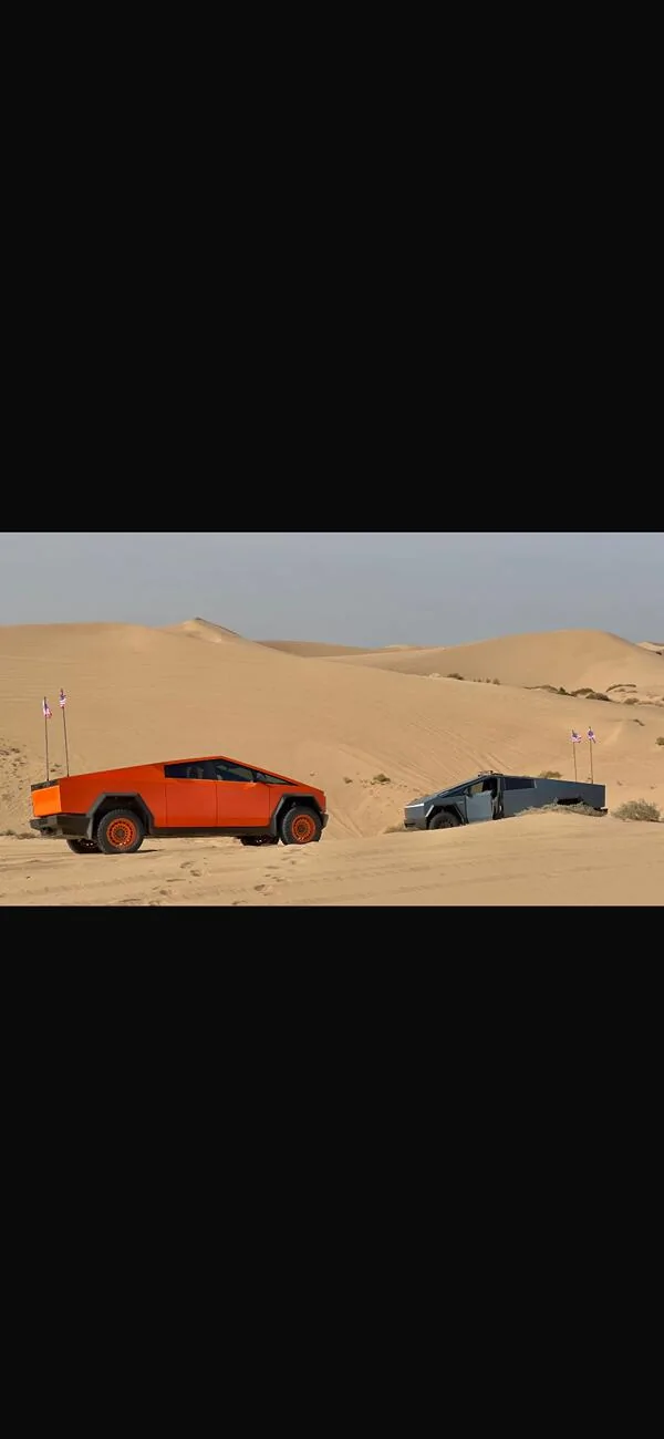 Tesla Cybertruck SoCal Meetup at the Dunes this weekend IMG_3434