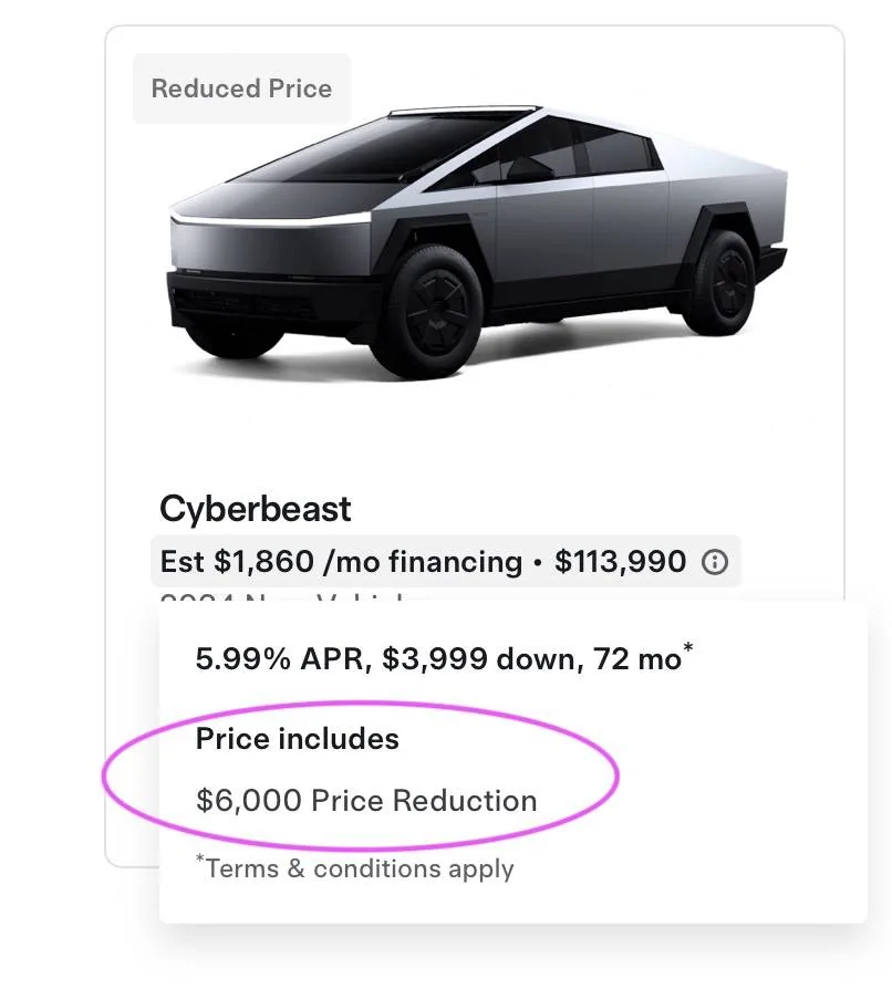 Tesla Cybertruck New Discounts on 2024 Cybertrucks CT3