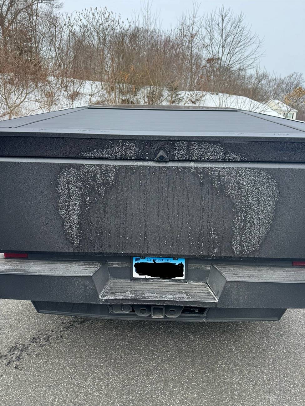 Tesla Cybertruck Hydrophobic Rear Camera Cover by Abstract Ocean - excellent! IMG_1868