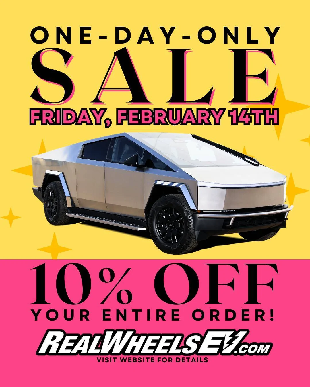 Tesla Cybertruck REALWHEELS EV VALENTINE'S DAY ONE DAY ONLY SALE-TOMORROW 2/14 ALL DAY! 💘 5