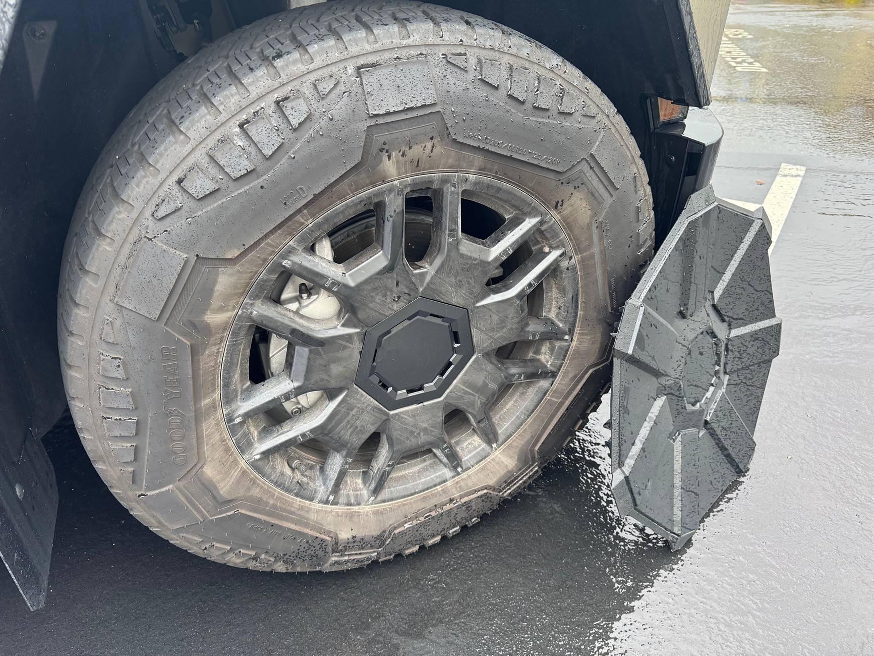 Tesla Cybertruck Free Cyber Wheel Caps from Tesla IMG_2934