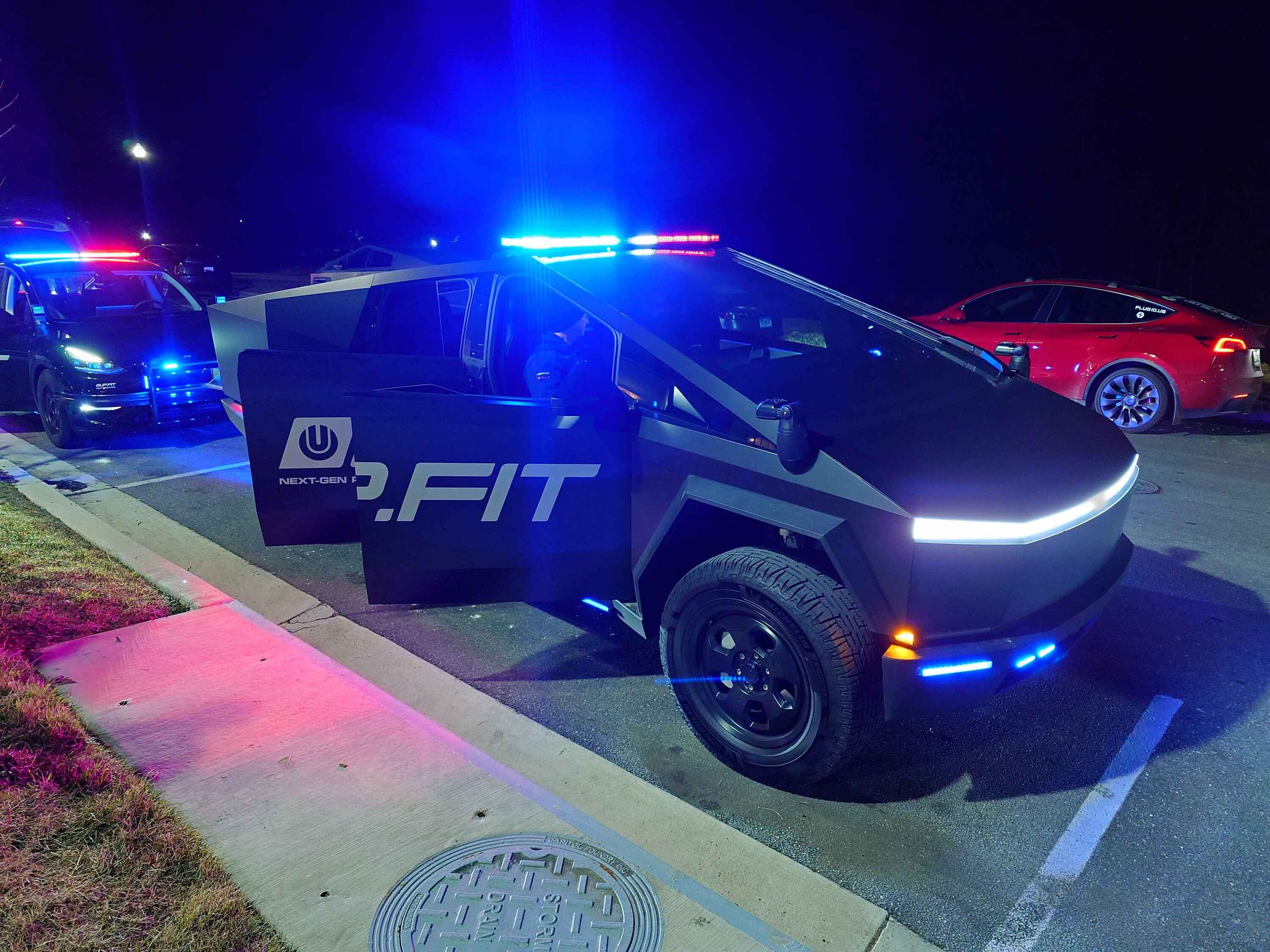 Tesla Cybertruck Stopped by the Airport Police for half hour 20250210_185019