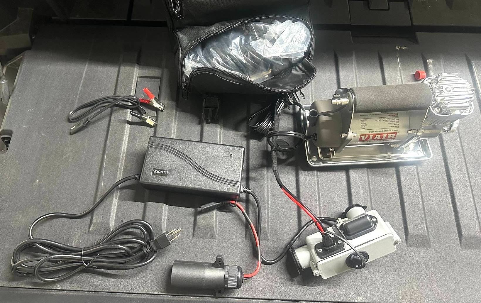 Tesla Cybertruck Air Compressor Viair 300P & Tire Repair Kit Assembled Viair 300P Cyber Kit 2