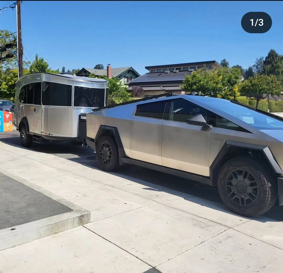 Tesla Cybertruck Cybertruck towed our Airstream to the Daytona 500 (NASCAR), 475-miles from NC Screenshot_20250215_062244_Instagram