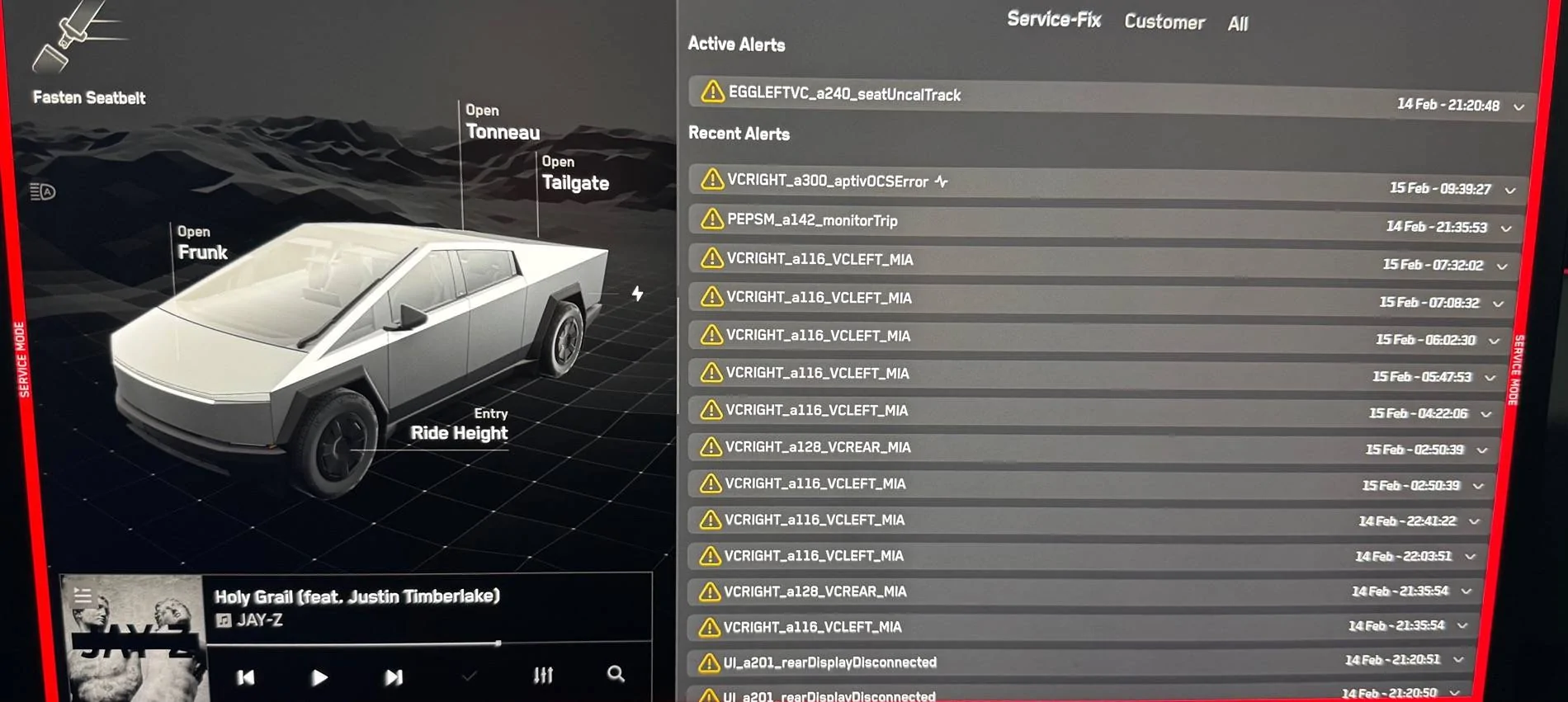 Tesla Cybertruck Frunk issues after installing 2024.45.32.15 IMG_4729