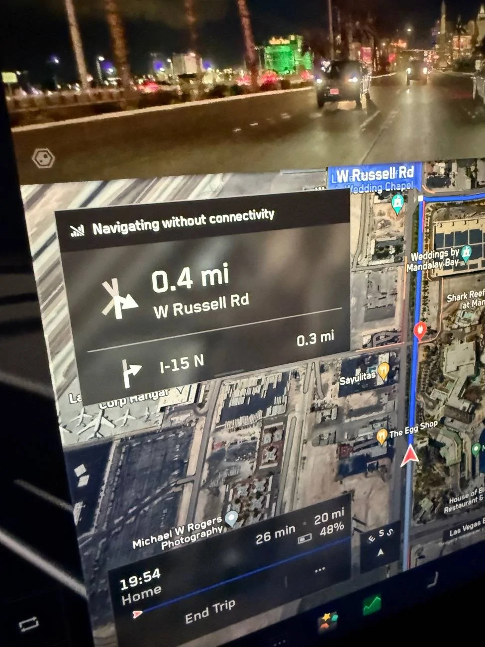 Tesla Cybertruck Premium Connectivity FAIL in the middle of Las Vegas IMG_0140