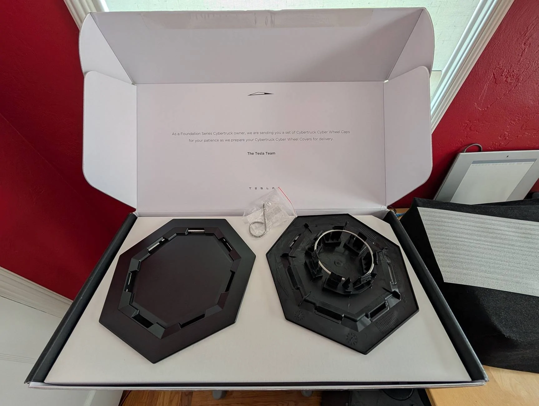 Tesla Cybertruck Free Cyber Wheel Caps from Tesla PXL_20250215_212400303