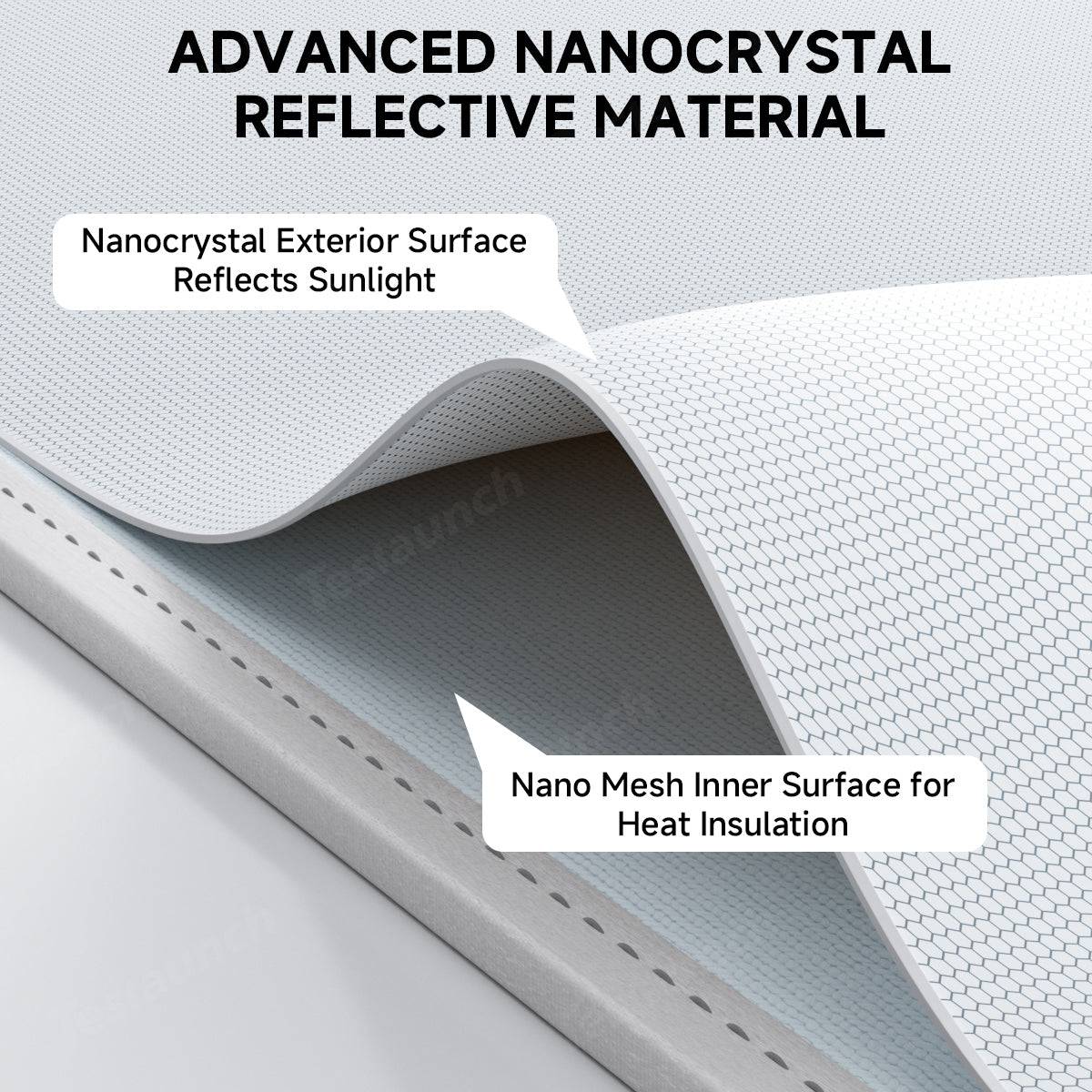 Tesla Cybertruck Teslaunch: Keep Your Cybertruck Cool with the Split Nano Ice Crystal Glass Roof Sunshade 🌞 TESLAUNCH SUNSHADE (8)