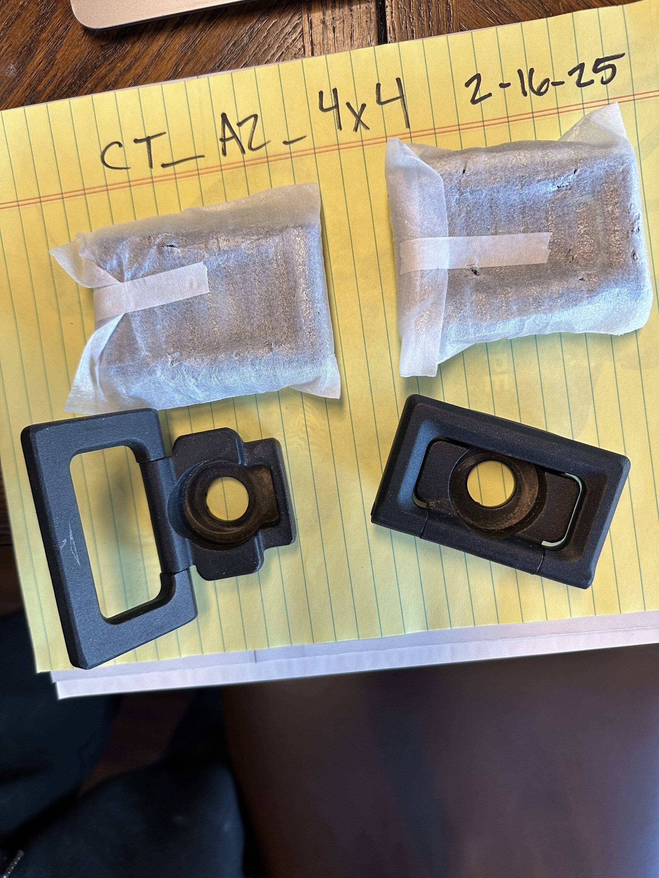 Tesla Cybertruck 4 Telsa OEM D-Rings $40 (1/2 price!) Cybertruck D-Rings