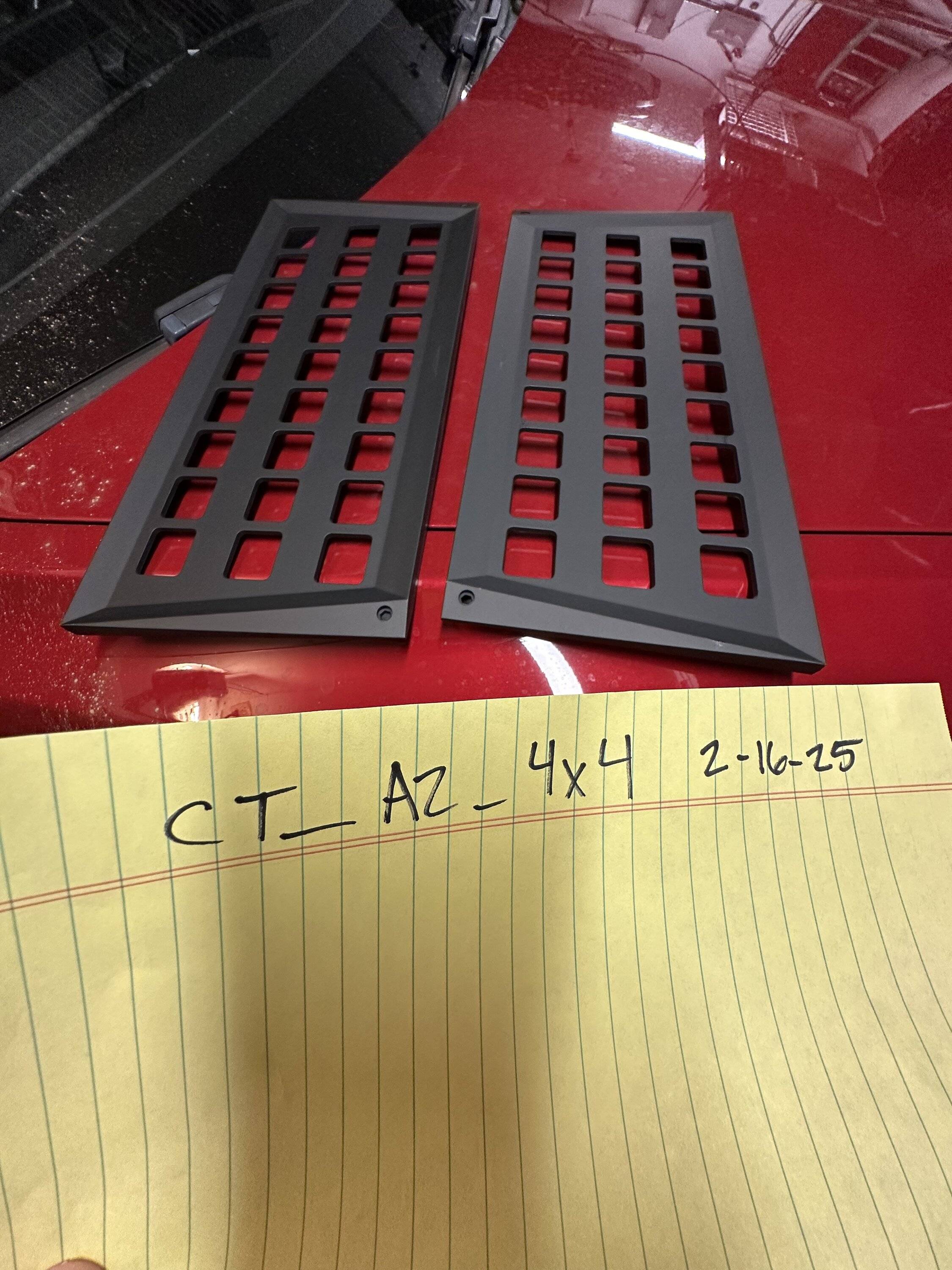 Tesla Cybertruck $20 Gear Locker Dividers (Set of 2) OBO Cybertruck Gear Locker Dividers