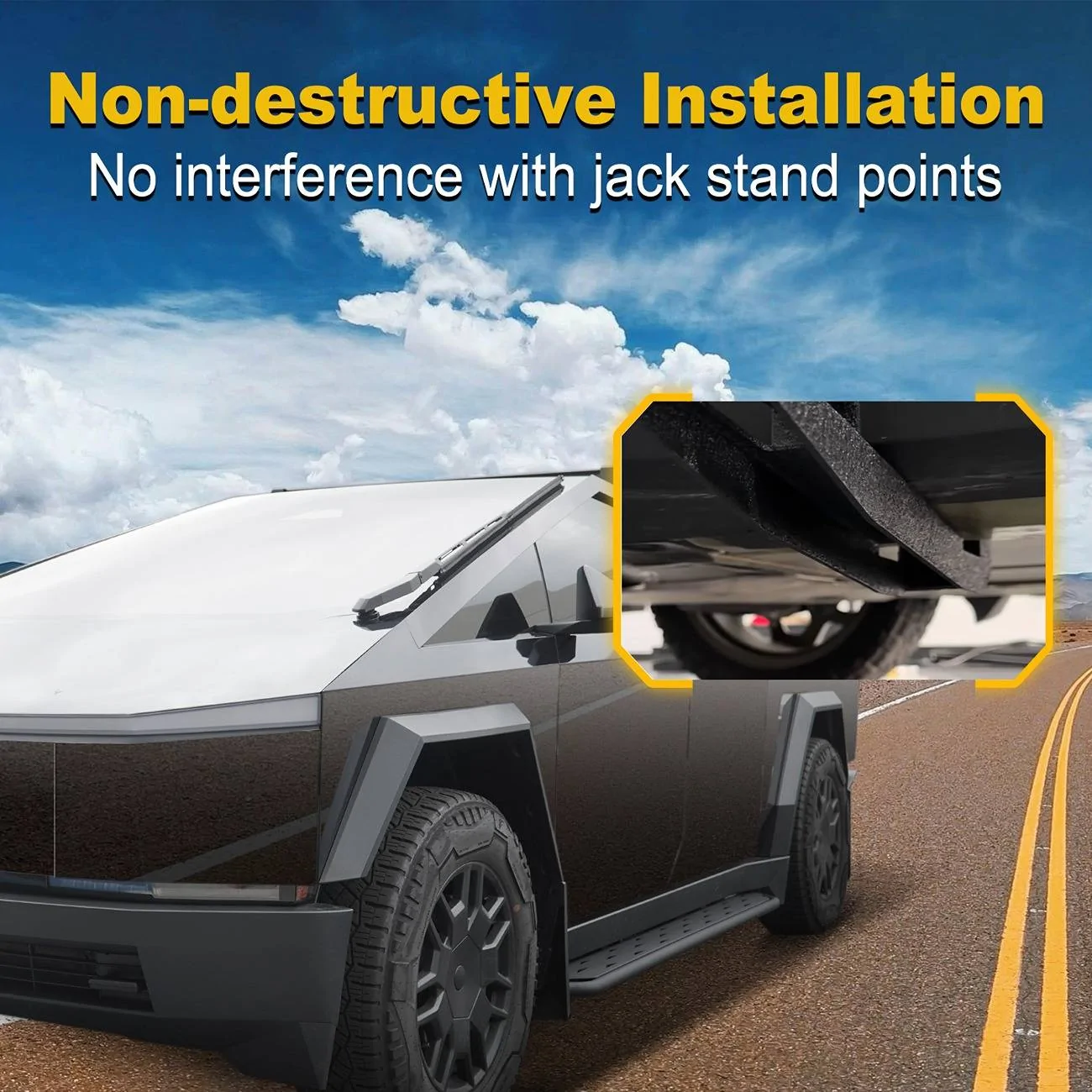 Tesla Cybertruck Best Accessories-Running Boards for Cybertruck(Hansshow) 13