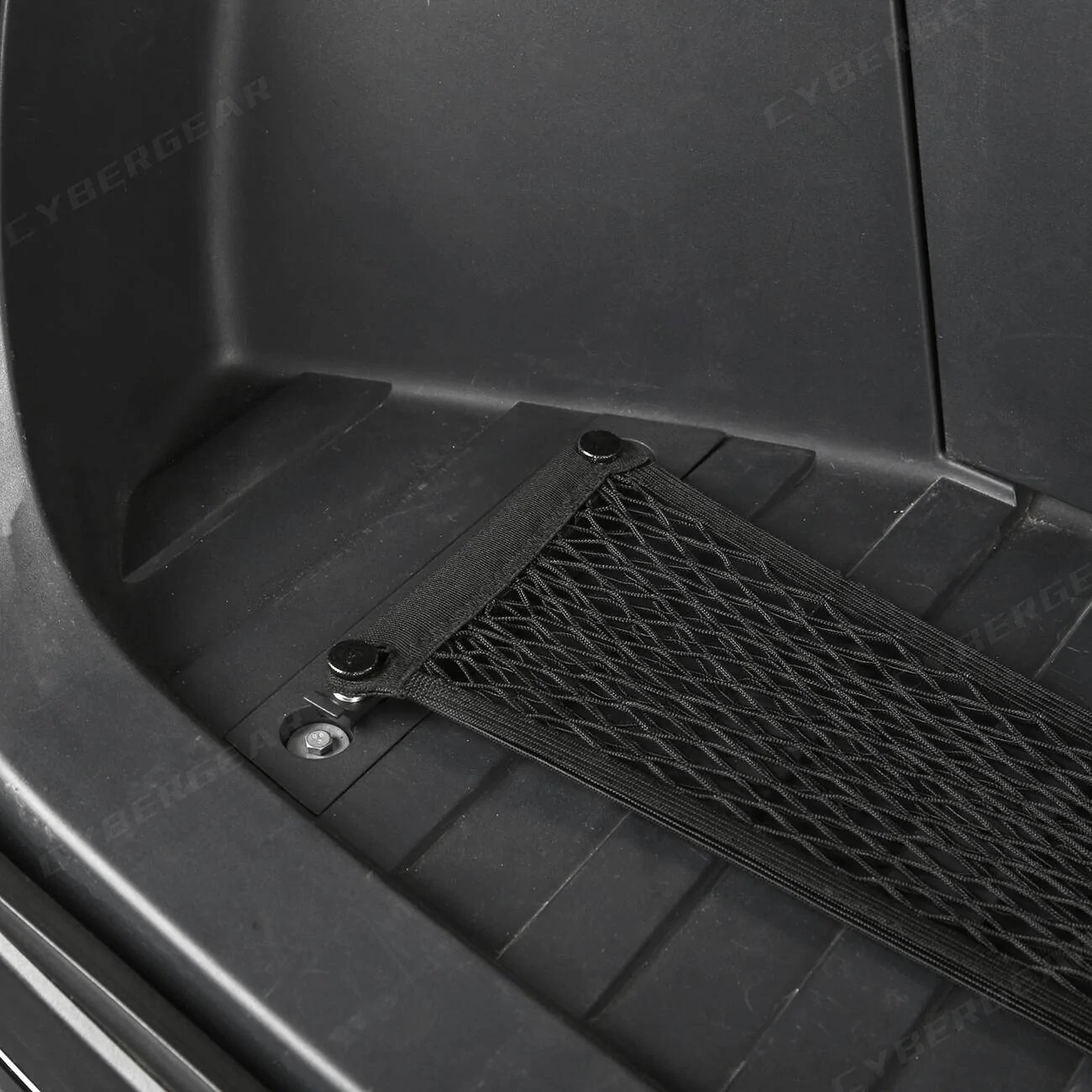 Tesla Cybertruck Front Trunk Aluminum L-Track + Cargo Net 363f8477a436dda891fa4cf1da2045d4