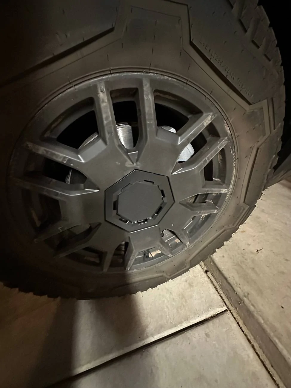 Tesla Cybertruck 8 Total Tesla Cybertruck Wheel Covers (Upgraded Version!) 1 Set of 4 for $150 & 1 Set of 4 (1 Scratched) for $125 IMG_2714