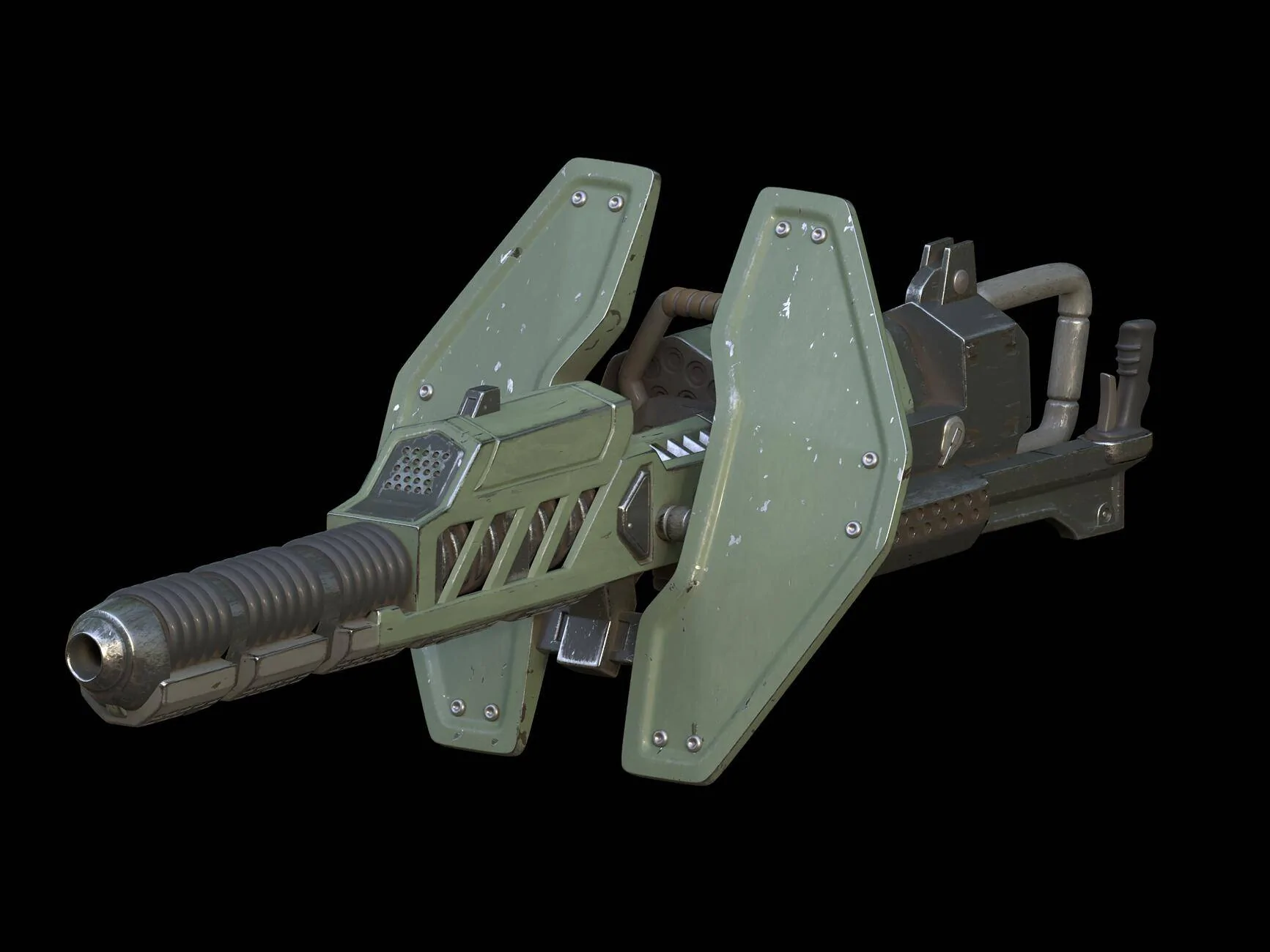 Tesla Cybertruck Cybertruck Defense System (Halo Motif) - Build Progress gauss-angled
