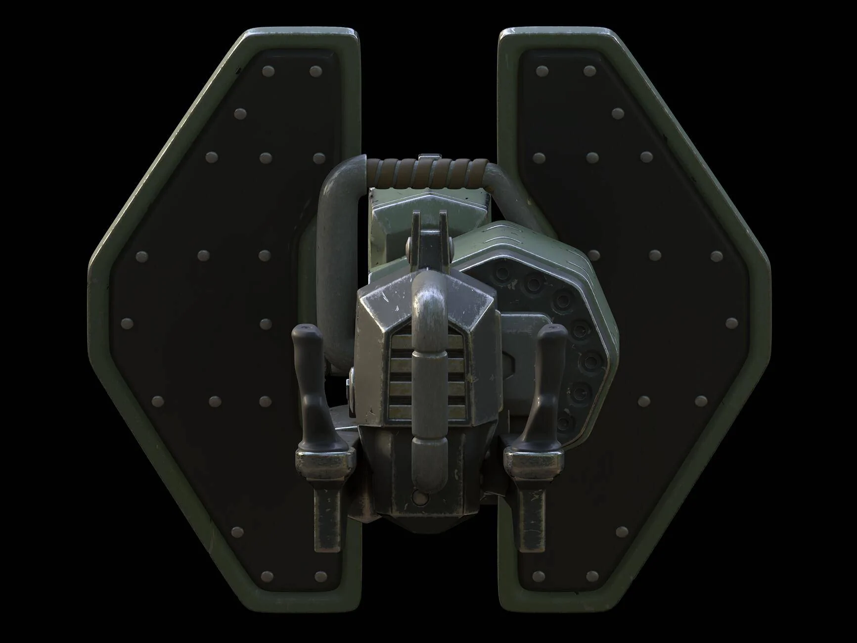 Tesla Cybertruck Cybertruck Defense System (Halo Motif) - Build Progress gaussback (1)