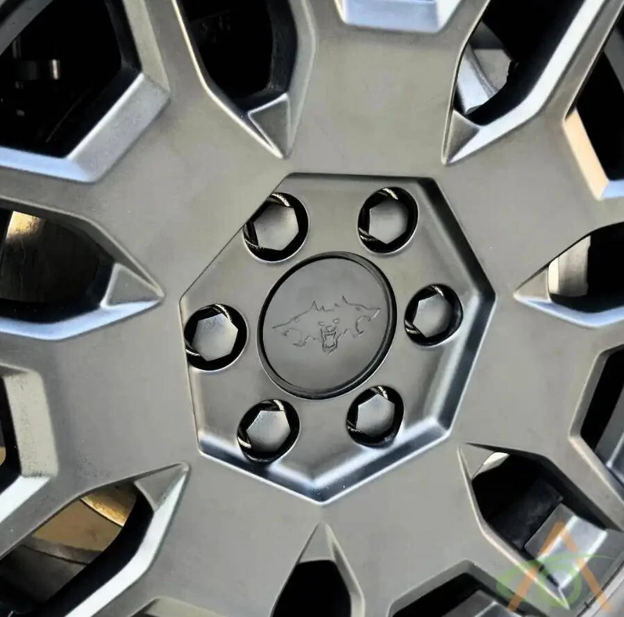 Tesla Cybertruck Rust in the centers of all four wheels. 1739895885566-mt