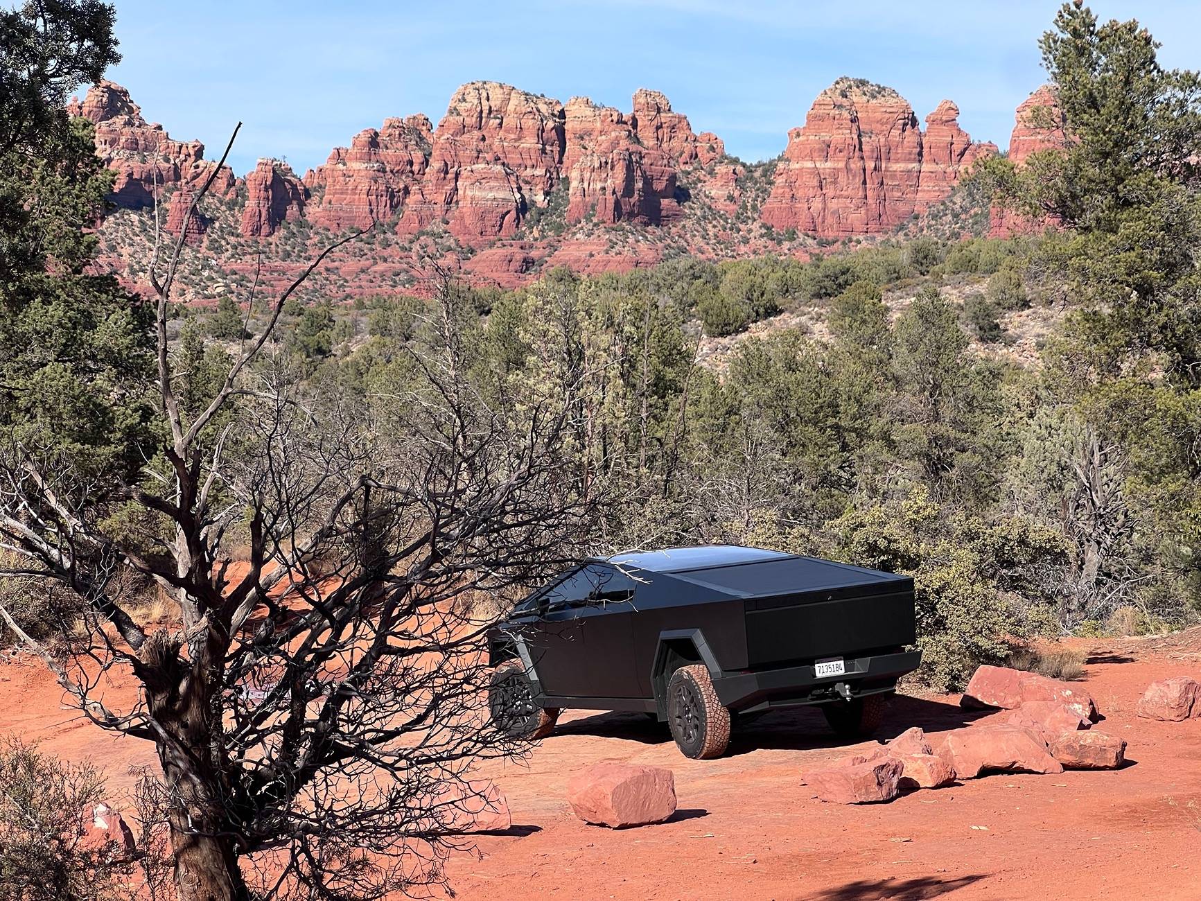 Tesla Cybertruck Cybertruck Beast Conquers Broken Arrow Trail – Sedona, AZ IMG_8775