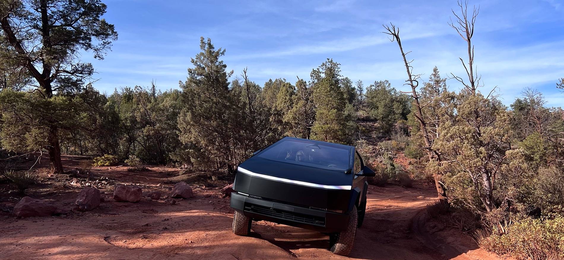 Tesla Cybertruck Cybertruck Beast Conquers Broken Arrow Trail – Sedona, AZ IMG_8777